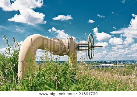 Uzavíracího ventilu na potrubí