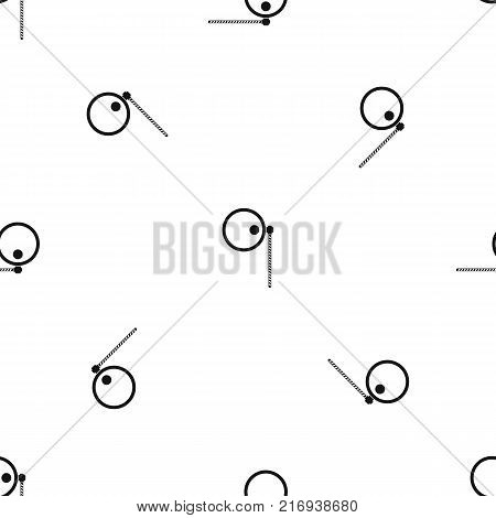 Monocle pattern repeat seamless in black color for any design. Vector geometric illustration