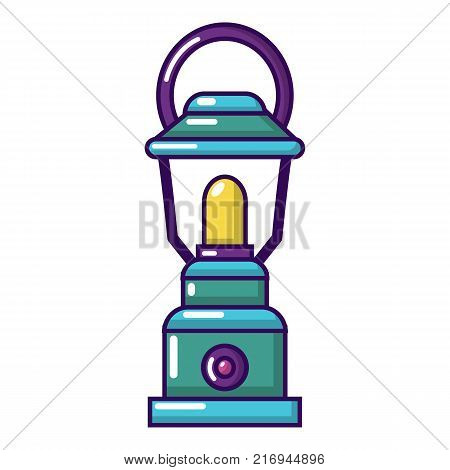 Kerosene lamp icon. Cartoon illustration of kerosene lamp vector icon for web