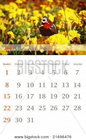 Kalender 2012, Juli