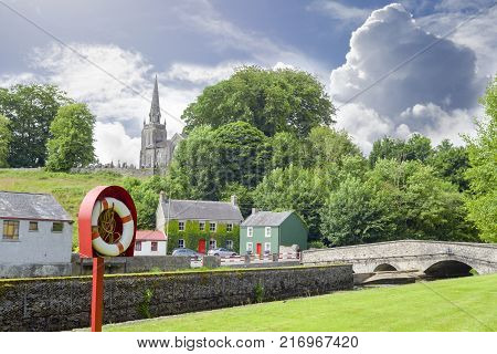 scenic view of castletownroche park and church in county cork ireland