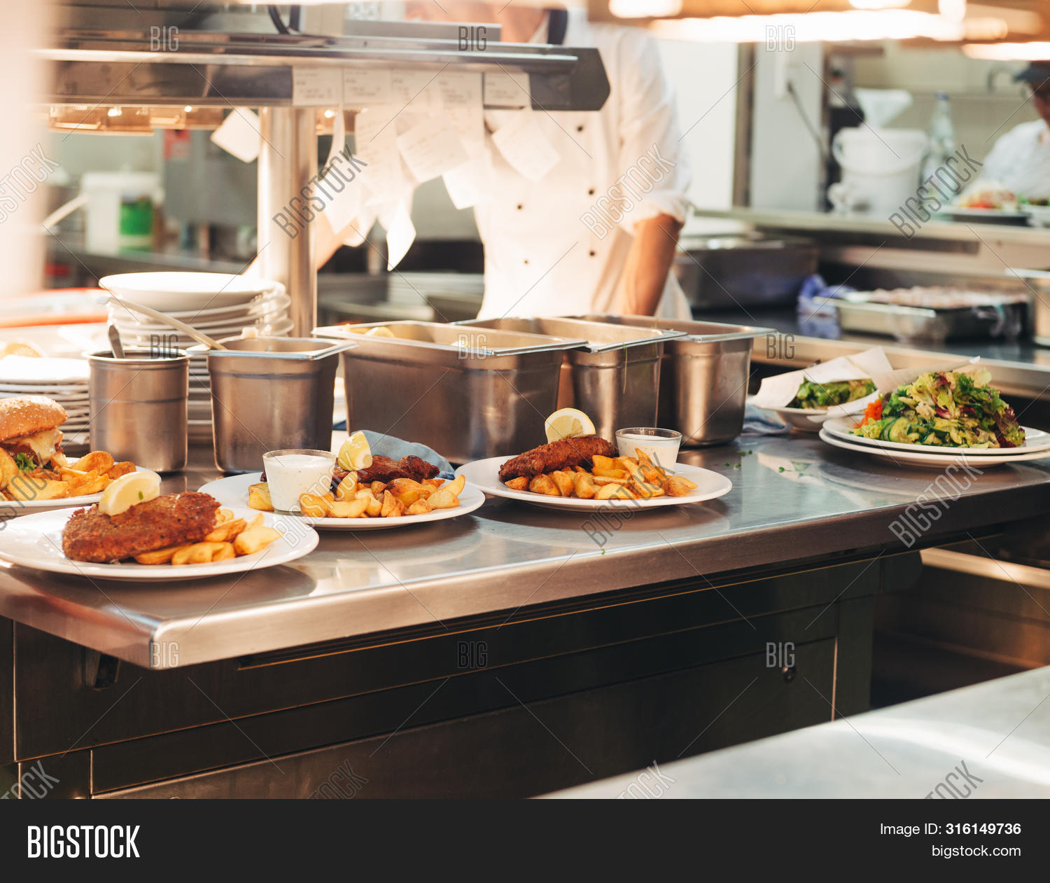Food Orders On Kitchen Image Photo Free Trial Bigstock