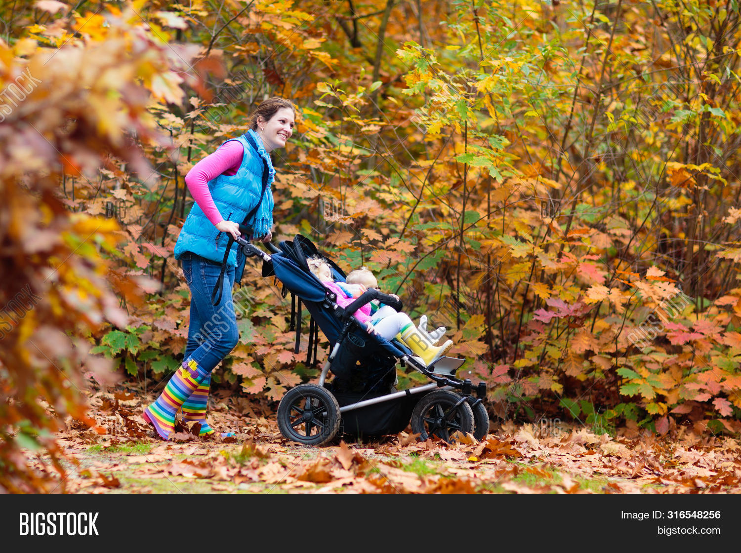 double hiking stroller
