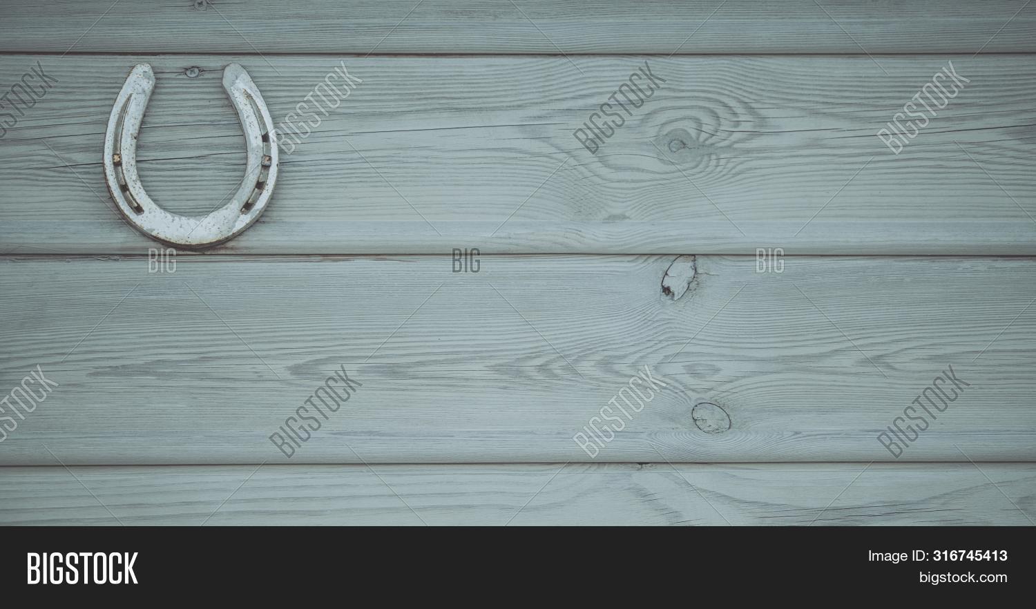 Wooden Wall Horseshoe Image & Photo (Free Trial) | Bigstock