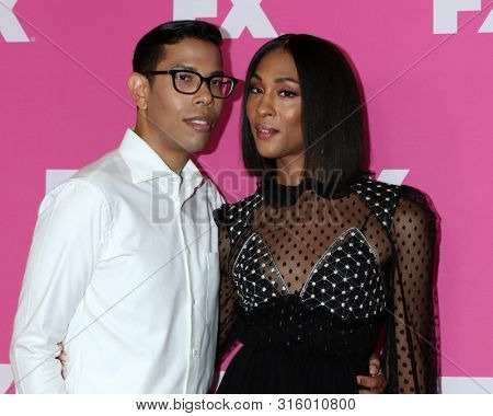 LOS ANGELES - AUG 6:  Steven Canals, Mj Rodriguez at the FX Networks Starwalk at Summer 2019 TCA at the Beverly Hilton Hotel on August 6, 2019 in Beverly Hills, CA