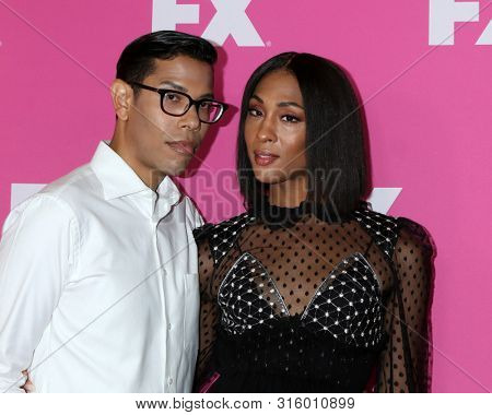 LOS ANGELES - AUG 6:  Steven Canals, Mj Rodriguez at the FX Networks Starwalk at Summer 2019 TCA at the Beverly Hilton Hotel on August 6, 2019 in Beverly Hills, CA