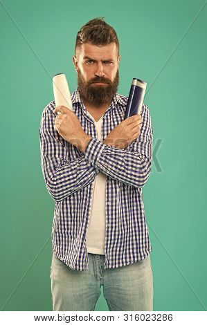 Compare Beauty Product. Barbershop And Hair Care. Wash Hair With Shampoo. Hair Conditioner Or Lotion