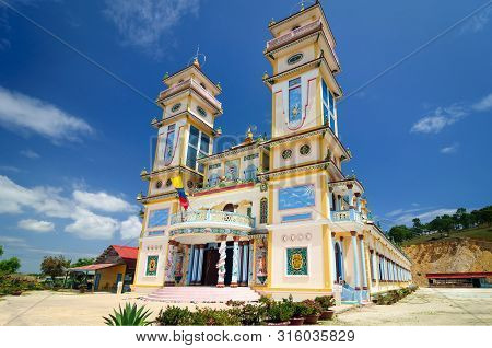 The Temple Of Cao Dai In The Vicinity Of Dalat.