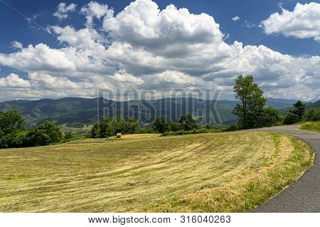 Passo Del Penice, Pavia, Lombardy, Italy: Mountaain Landscape At Late Spring (june)