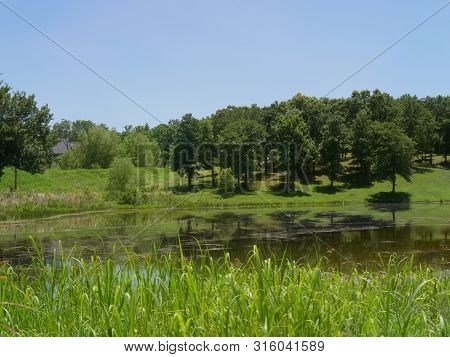 Relaxing Lakeside At Chickasaw National Recreation Area In Davis, Oklahoma