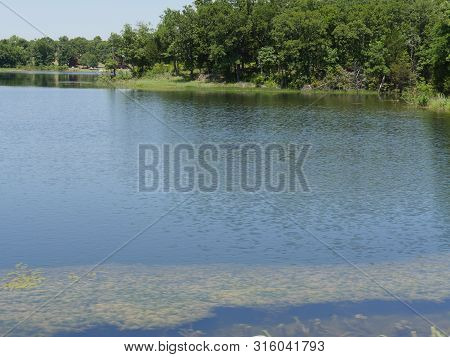 Lake At Chickasaw National Recreation Area In Davis, Oklahoma