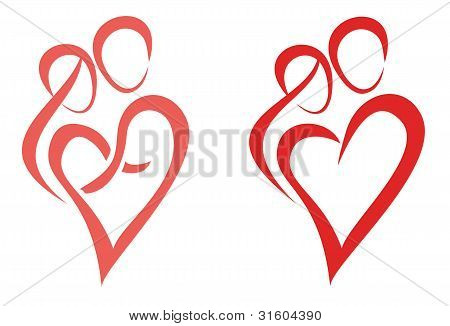 Perhe, rakkaus, symboli