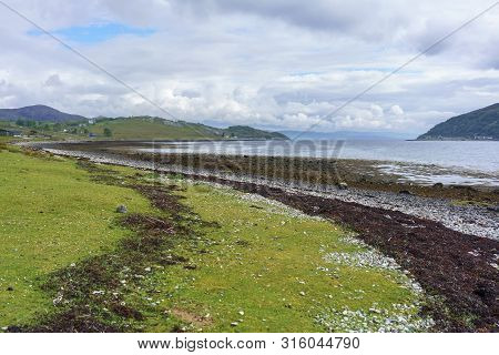 Beautiful Scenic Route To Elgol Village In Summer, Scotland