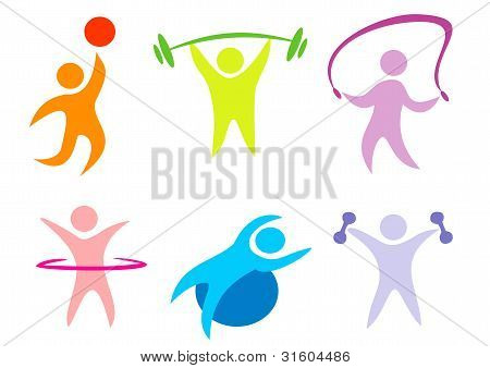 Fitness, Sport Collection Of Icons