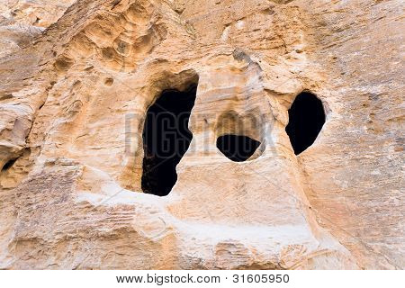 Lebenden Ancient Cavern In kleinen Petra