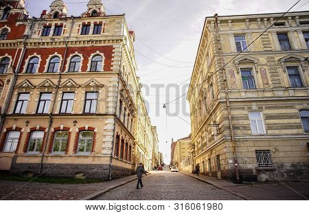 Old Buildings In Vyborg, Russia