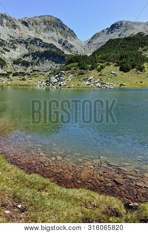 Amazing Panorama With Prevalski Lakes And Mozgovishka Pass, Pirin Mountain, Bulgaria