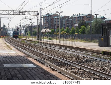 Collegno Train Station In Collegno