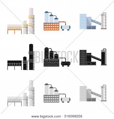 Isolated Object Of Production And Structure Sign. Set Of Production And Technology Vector Icon For S