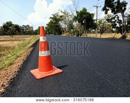 The Road Is Currently Under Construction And Has Not Yet Hit The Traffic Line And There Is A Red Rub