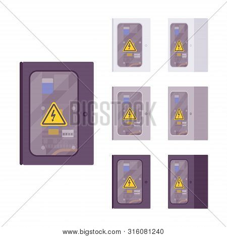 Electrical Weatherproof Box Set. Industrial Waterproof Mounting Equipment For Outdoor And Indoor Use