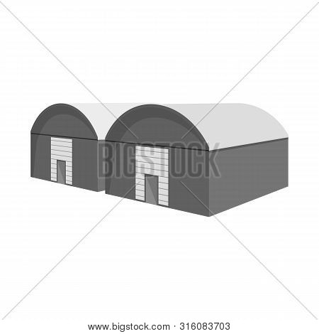 Vector Design Of Warehouse And Garage Sign. Set Of Warehouse And Metal Vector Icon For Stock.