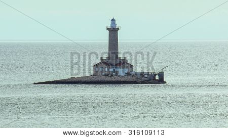 Brick Lighthouse Otocic Porer Off Istrias Coast