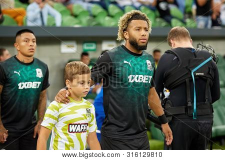 Krasnodar, Russia - August 7, 2019: Tonny Vilhena Of Fc Krasnodar Before The Uefa Champions League Q