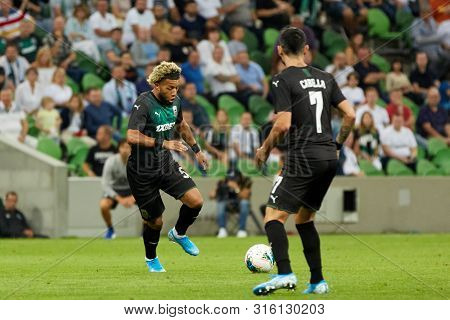 Krasnodar, Russia - August 7, 2019: Tonny Vilhena Of Fc Krasnodar In Action During The Uefa Champion