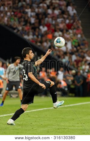 Krasnodar, Russia - August 7, 2019: Shapi Suleymanov Of Fc Krasnodar In Action During The Uefa Champ
