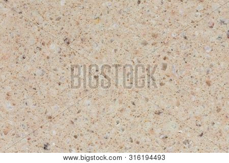 Hard Stony Background In Light Tone On Macro.