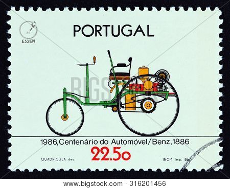 Portugal - Circa 1986: A Stamp Printed In Portugal From The 