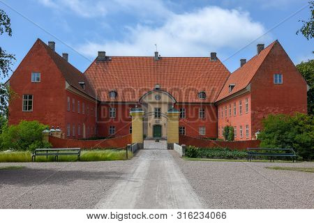 Rural Castle At Krapperup In Sweden