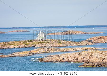 Kobba Klintar, An Old Pilot Station In Aland Archipelago With Cafe And Museum. Picturesque Landscape