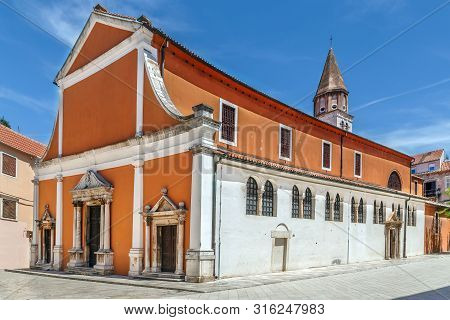 Church Of St. Sime Is Early Christian Church Which Houses The Powers Of St. Sime, Zadar, Croatia