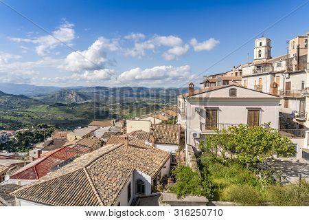 View Of Historic Santa Severina In Calabria, Italy