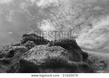 Les roches et le ciel