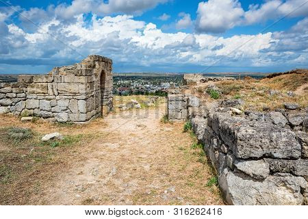 View Of Ruins Of The Ancient Greek City Of Panticapaeum In Crimea