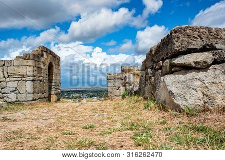 View Of Ruins Of The Ancient Greek City Of Panticapaeum In Crimea