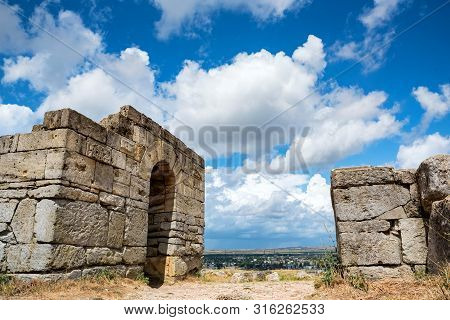 View Of Ruins Of The Ancient Greek City Of Panticapaeum In Crimea