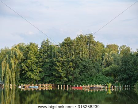 summer time at a lake in germany