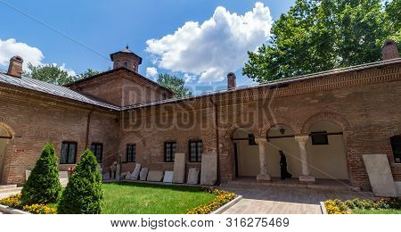 Bucharest, Romania - July 11, 2019: The Museum Of Antim Monastery, Built Between 1713 And 1715 By Sa