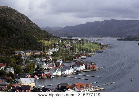 Kalvag, Norvegian Town September 2018, Norway Landscape Landscape