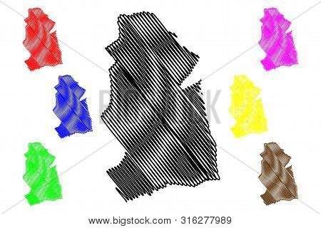 Mandoul Region (regions Of Chad, Republic Of Chad) Map Vector Illustration, Scribble Sketch Mandoul 