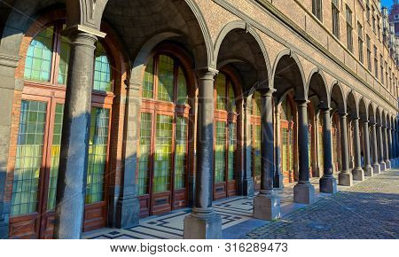 Antwerp, Belgium - April 28, 2019 - The University Of Antwerp (universiteit Antwerpen) Is One Of The