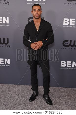 LOS ANGELES - AUG 04:  Lucien Laviscount arrives for the CW's Summer TCA All Star Party on August 04, 2019 in Beverly Hills, CA                