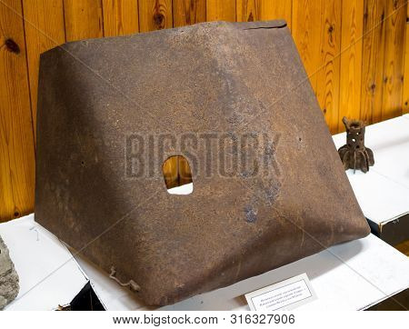 Lodeynoe Pole, Russia - March 29, 2019: Individual Rifle Shield