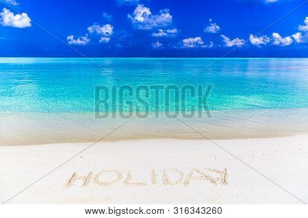 Message Written On Sand