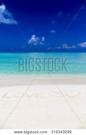 Message Written On Sand