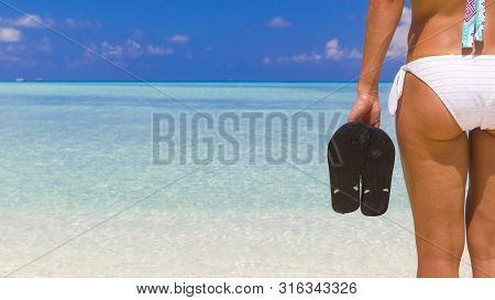 Woman With Flip Flops